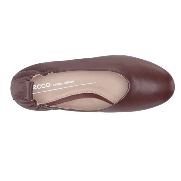 SOLD-ECCO Anine Ballet Flat Leather Size 7 Balletcore Coquette Light Academia - Picture 5 of 12